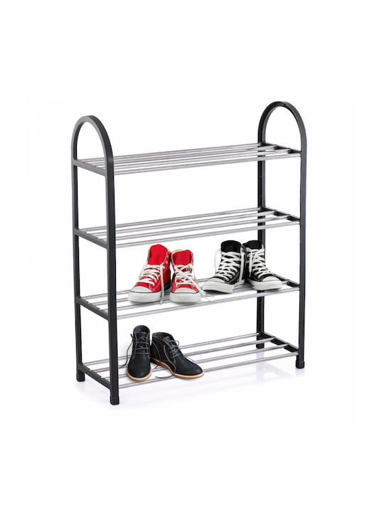 Metallic Shoe Organizer Gray 50x19x64cm
