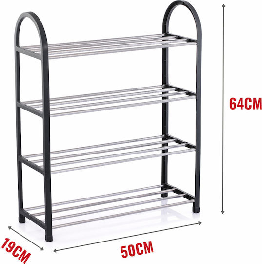 Metalică Suport pentru pantofi L50xW19xH64cm