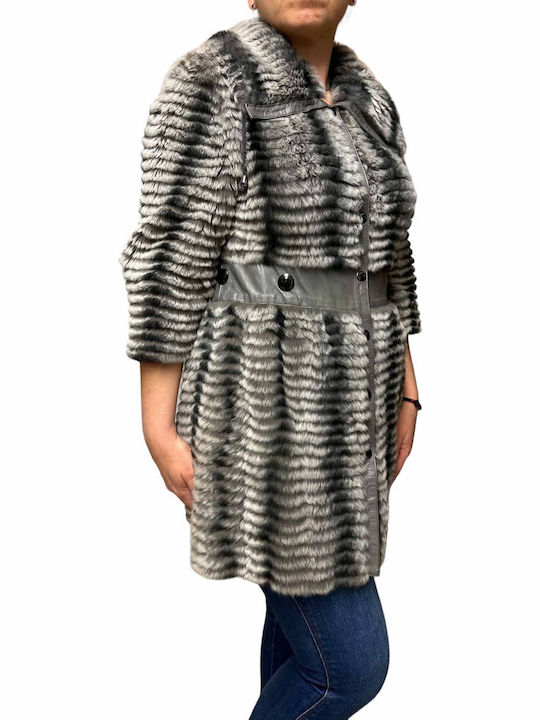 Frauen Pelz Gray