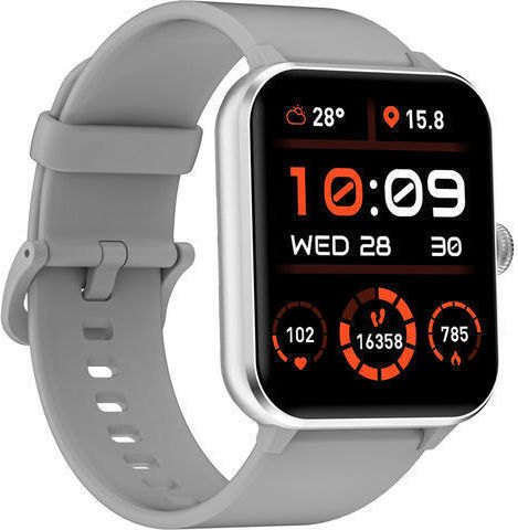 BlackView R50 45mm Smartwatch με Παλμογράφο (Γκρι)