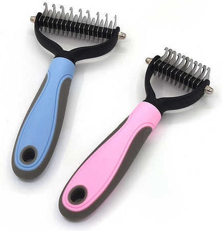 Pets Comb Small Dogs for Coat Grooming Blue