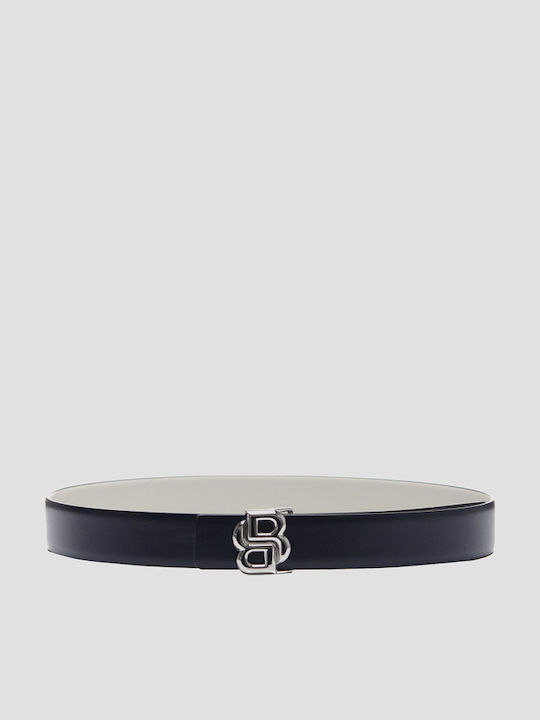 Leather Women's Belt Blue