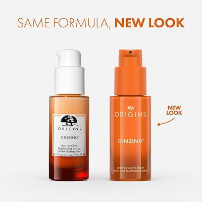 Origins GinZing Glow-Boosting Hidratant Serum Față cu Vitamina C pentru Strălucire 30ml