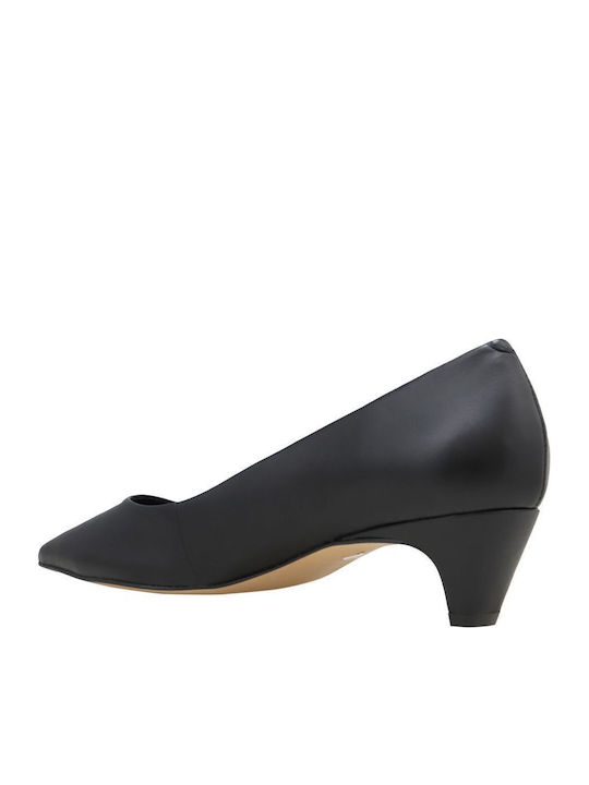 Leder Pumps Schwarz