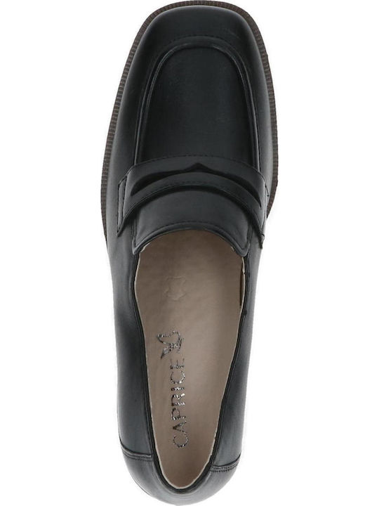 Δερμάτινα Γυναικεία Loafers σε Μαύρο Χρώμα
