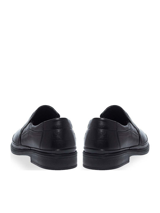Leder Herren Mokassins in Schwarz Farbe
