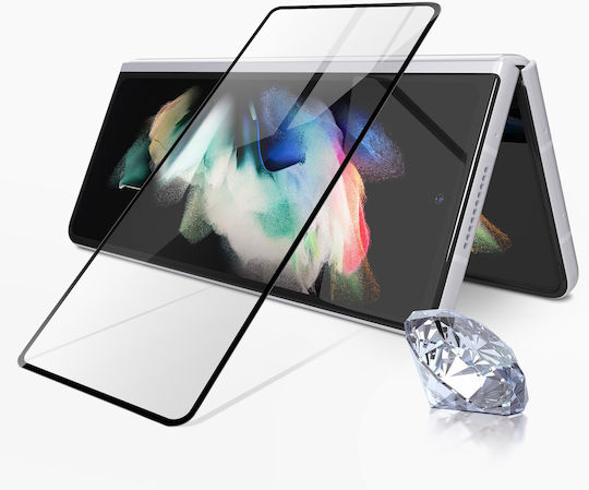 Panzerglas Displayschutz Samsung Galaxy Z Fold 3 9H Schwarzer Rand