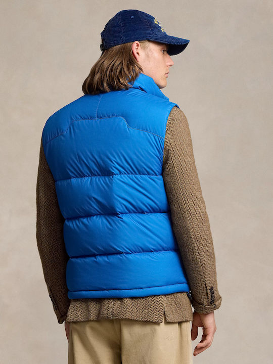 Ralph Lauren Fără mâneci Geacă pentru bărbați Puffer Impermeabil Dakota Blue