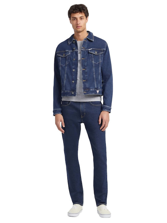 Geacă Denim Bărbați Vard Albastru