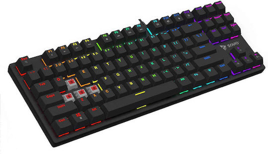 Savio Tempest X2 RGB Gaming Μηχανικό Πληκτρολόγιο Tenkeyless με Outemu Red διακόπτες και RGB φωτισμό (Αγγλικό US)