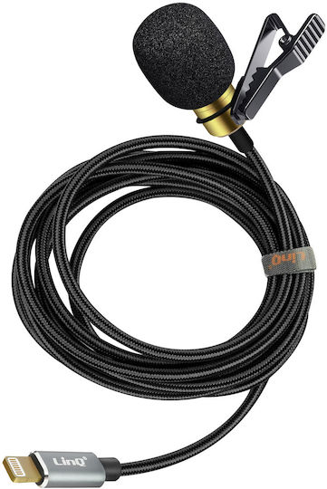 LinQ LT3542M Μικρόφωνο Lightning Πέτου, Clip On για Φωνητικά
