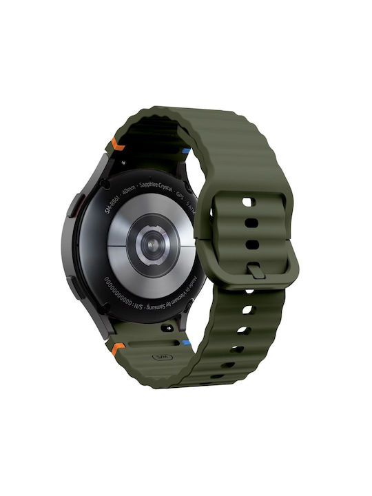 Tech-Protect Strap Silicone Green (Galaxy Watch 4 / 5 / 5 Pro / 6 / 7 / FE)