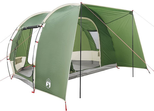 vidaXL Camping Tent Car Green for 2 People 371x330x211cm