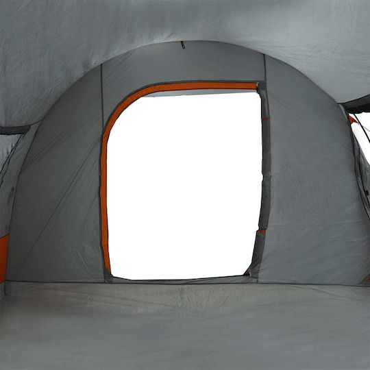 vidaXL Car Camping Tent Grey for 2 People 371x330x211cm