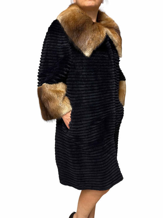 Scurtă Blană de damă Black