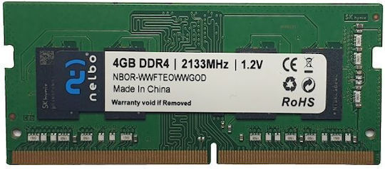 Nelbo 4GB DDR4 RAM with 2133 Speed for Laptop