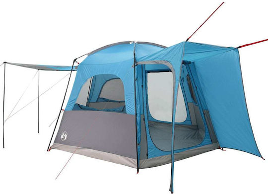 vidaXL Camping Tent Car Blue for 4 People 410x357x222cm