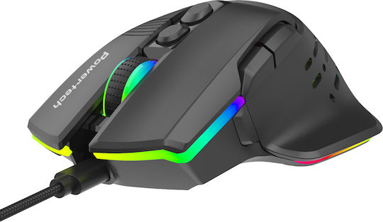 Powertech PT-1274 RGB Gaming Gaming Maus 12000 DPI Schwarz