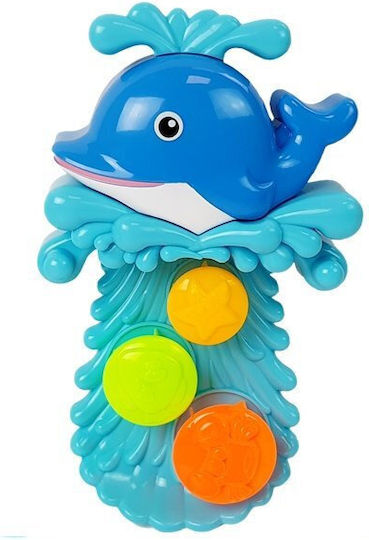 Lean Toys Dolphin Bathing Kit Sea Animals Plastic Waterfall Παιχνίδι Μπάνιου