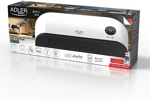 Adler Ceramic Fan Heater Room Floor Alb 2000W
