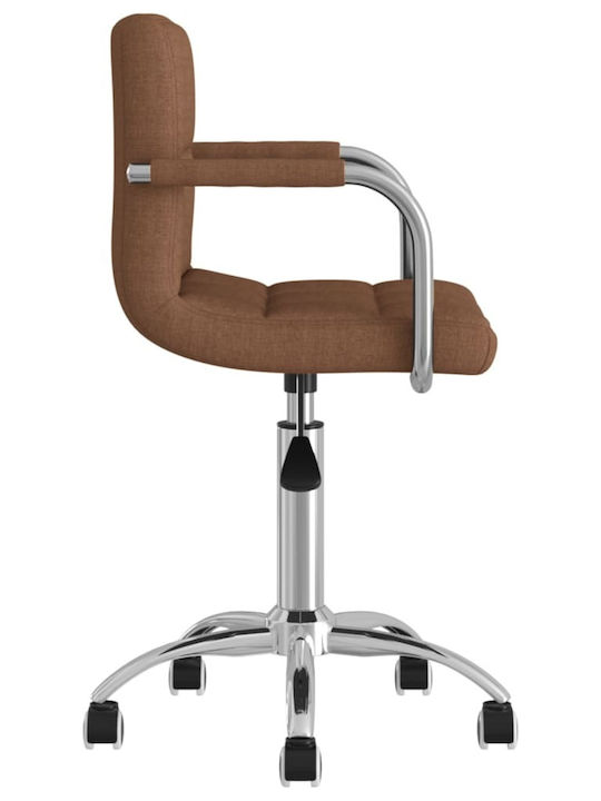 Stuhl mit Rollen in Braun Farbe 50x47x74.5cm 1Stück