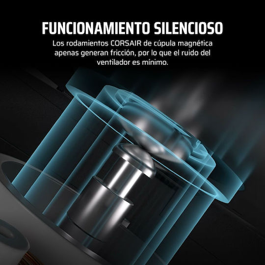 Corsair ICue Link LX120 Case Fan 2400rpm 69.9cfm with RGB Lighting and 4-Pin PWM Connection