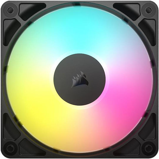 Corsair RS120 Case Fan (2100rpm / 72.8cfm) with ARGB Lighting and 4-Pin PWM Connection 3pcs