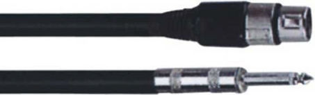 Ibiza Sound Cable XLR female - 6.3mm male Μαύρο 6m (CM6B)
