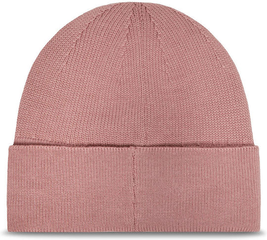 Beanie Unisex Σκούφος Πλεκτός σε Ροζ χρώμα
