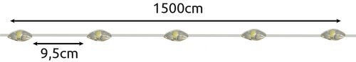 Gardlov Hanging Solar Light Garland Warm White with Motion Sensor and Photocell IP44