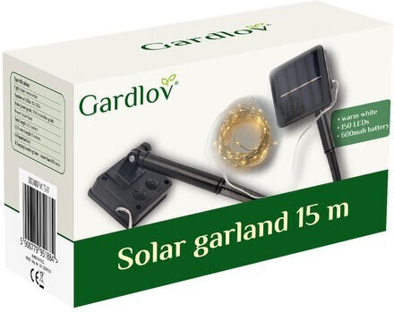 Gardlov Hanging Solar Light Garland Warm White with Motion Sensor and Photocell IP44