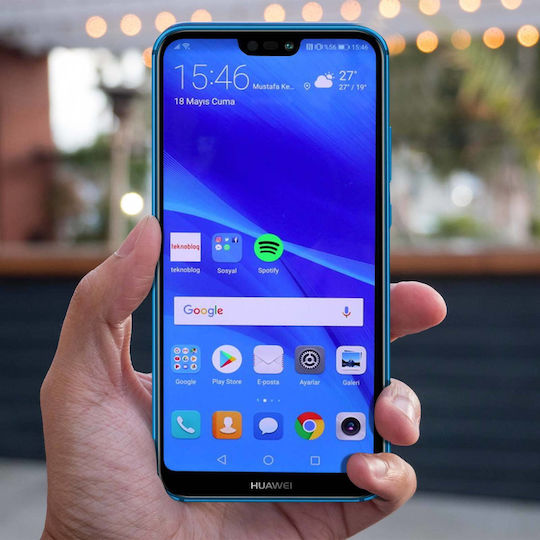Block Ersatz-LCD-Touchscreen-Digitalisierer Huawei P20 Lite Blau