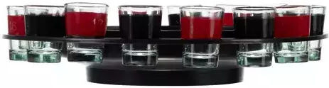 Malatec Roulette Drinking Game Made of Metallic Set 16 Pieces