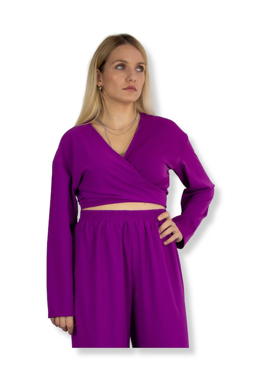 Voice Women's Magenta Set with Trousers