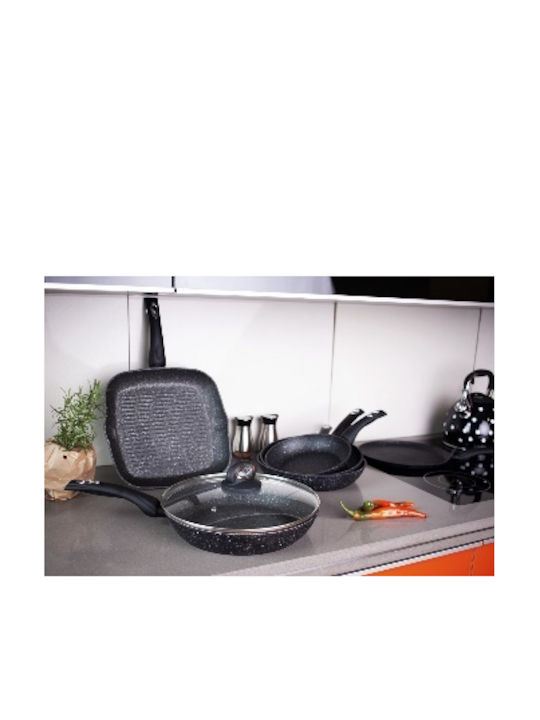Berretti Tivano Aluminum Pan with Lid with Non-Stick Coating 24cm