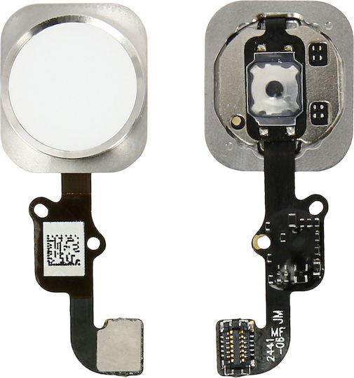 White Home Button + Flex Cable Replacement Part Apple Iphone 6