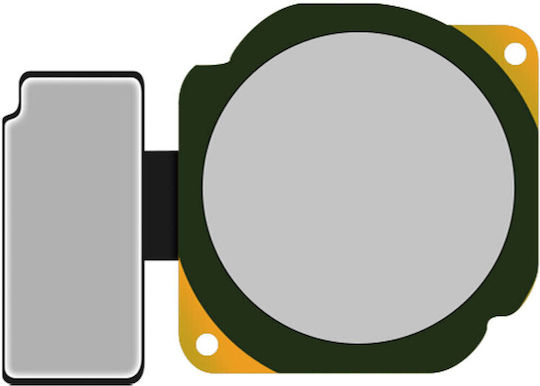 Home Button Replacement Honor 8a Silver Connecting Cable