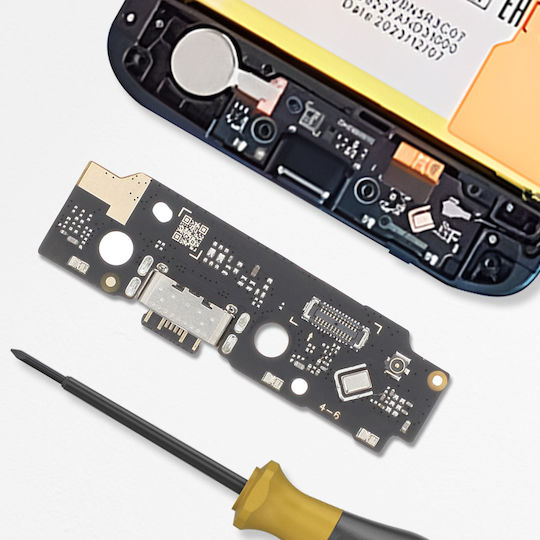 Clappio Charger Connector Redmi A3 Usb C Port Black
