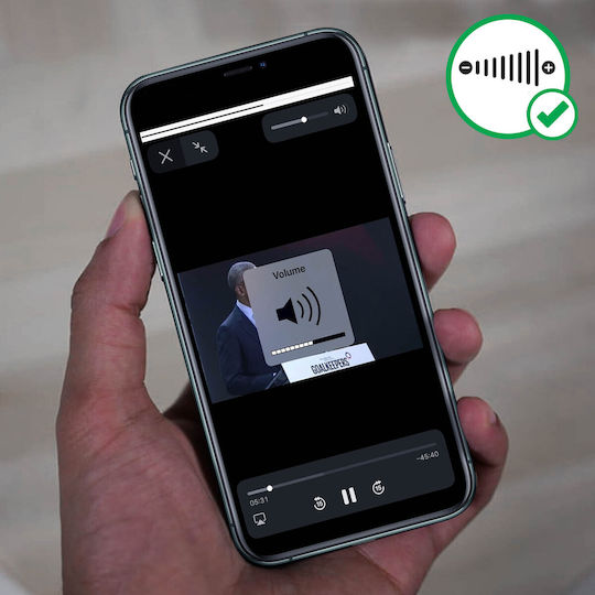 Web-Ladeinduktion Qi Web-Lautstärketasten iPhone 11 Pro Max Schwarz