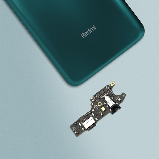 Clappio Charger Connector Redmi Note 9 Usb Type-c 3.5mm Jack Black