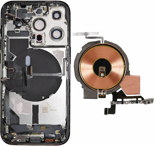 Wireless Charging Coil Iphone 14 Pro Nfc Sensor + Original Buttons