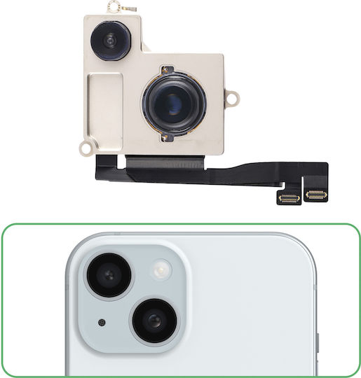 Relife Kamera Modul iPhone 15 Plus Ersatz 100% Kompatibel Schwarz