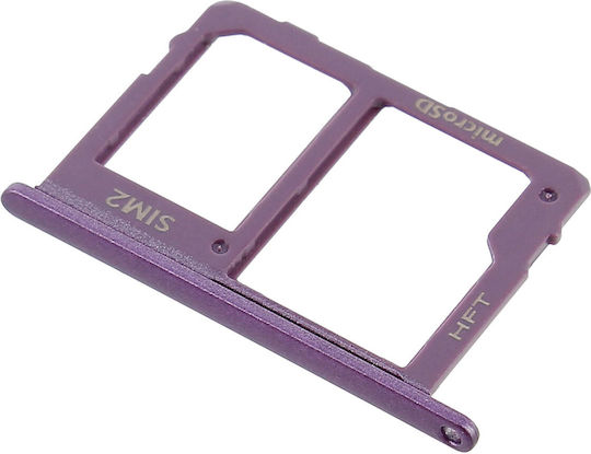 Sim Card Holder Samsung Galaxy J6 Support 2x Sim Card Nano + Microsd Purple