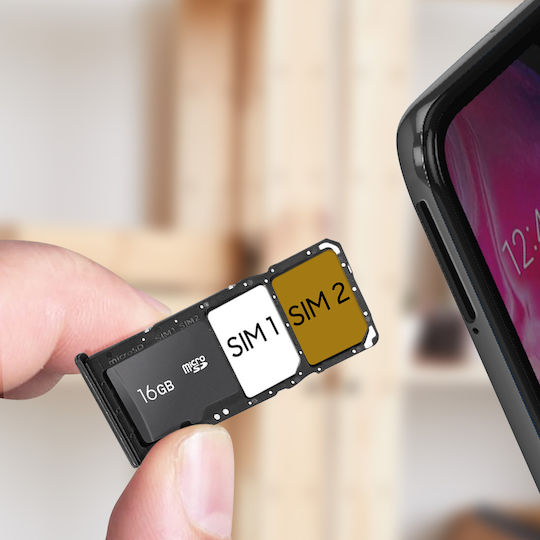 Sim Card Tray Samsung Galaxy A70 Black