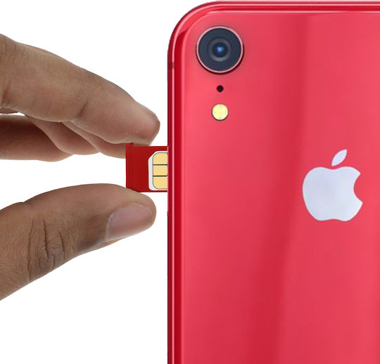 Suport Cartelă SIM Apple iPhone XR Înlocuire Suport Cartelă Nano SIM Roșu