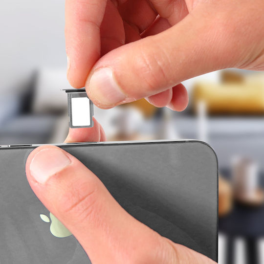 Sim Card Drawer for iPhone 12 Pro Max Replacement Nano Sim Slot Silver