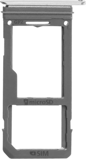 Replacement Sim Card Tray Samsung Galaxy S8 S8 Plus Silver