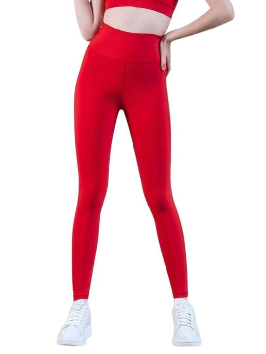 Lismina Women's Training Legging Push Up Red