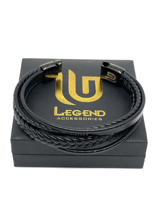 Legend Accessories Leather Bracelet 19cm
