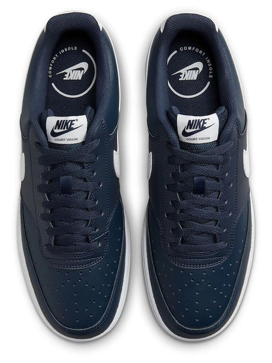 Nike Court Vision Low Ανδρικά Sneakers Navy Μπλε